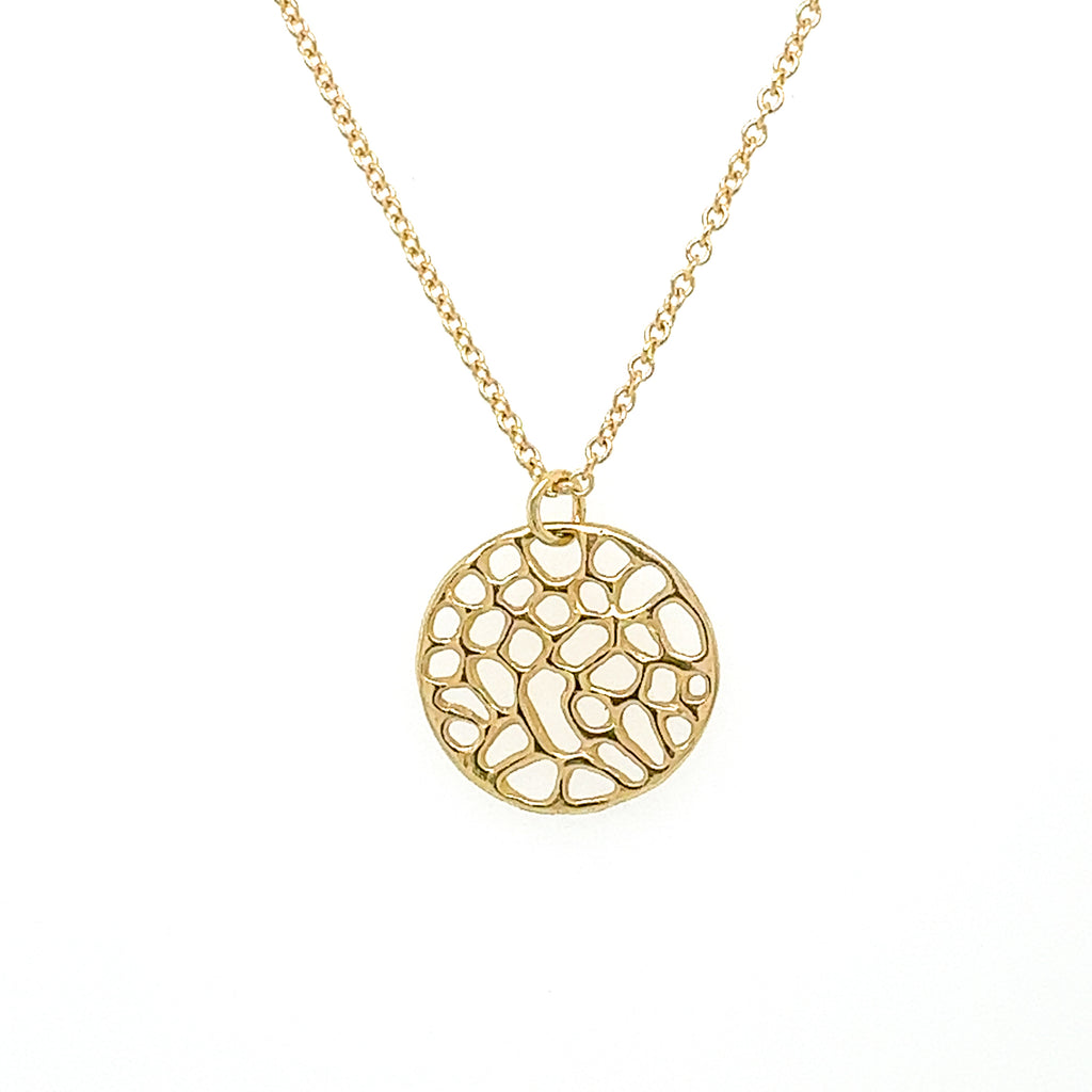Small Sea Fan Disc Necklace
