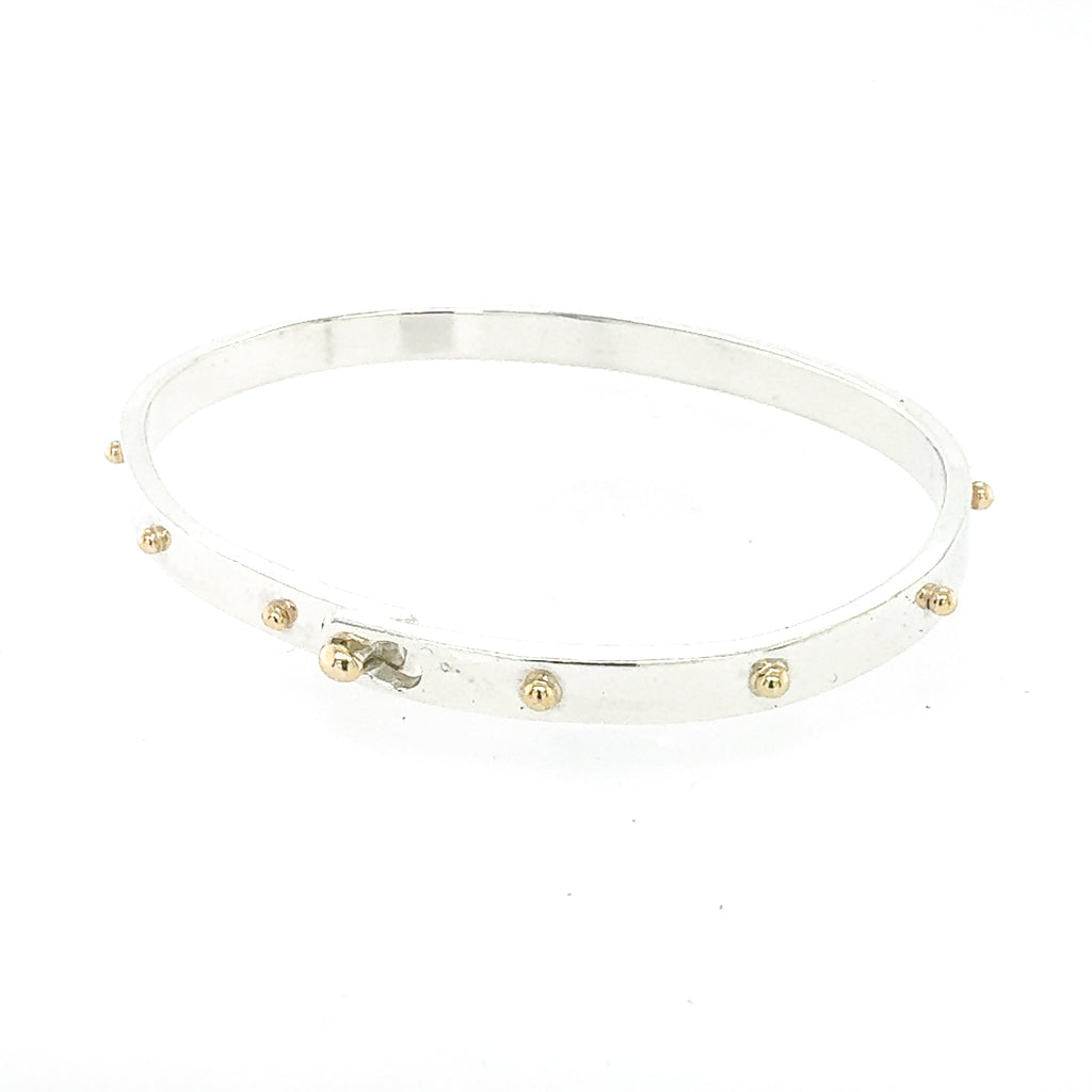 5mm Gold Bubble Beach Bangle