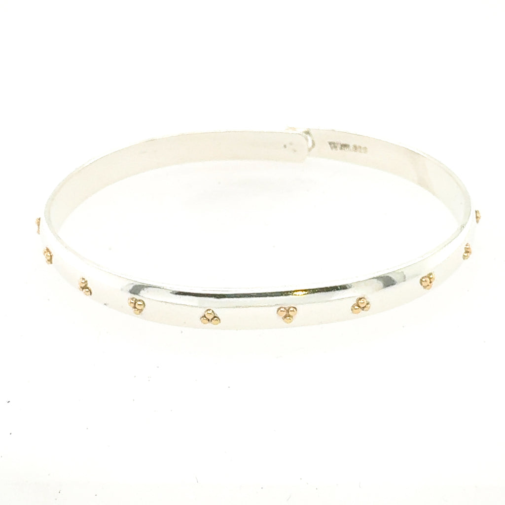 6mm Gold Trinity Beach Bangle