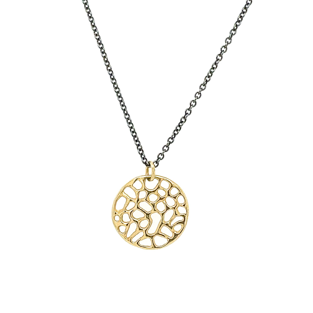 Small Sea Fan Disc Necklace