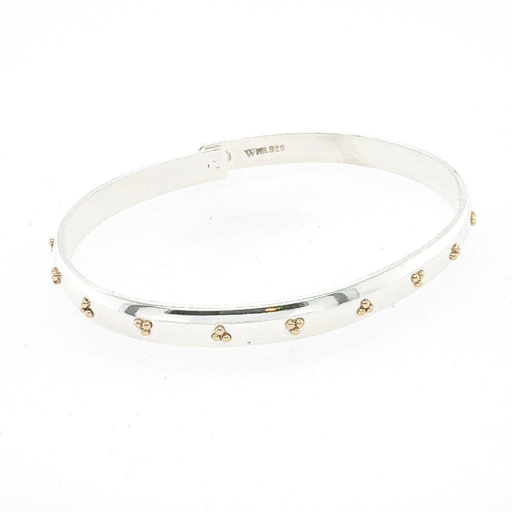 6mm Gold Trinity Beach Bangle