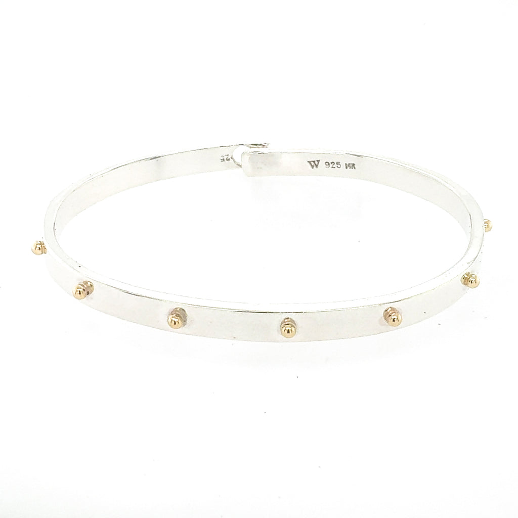 5mm Gold Bubble Beach Bangle