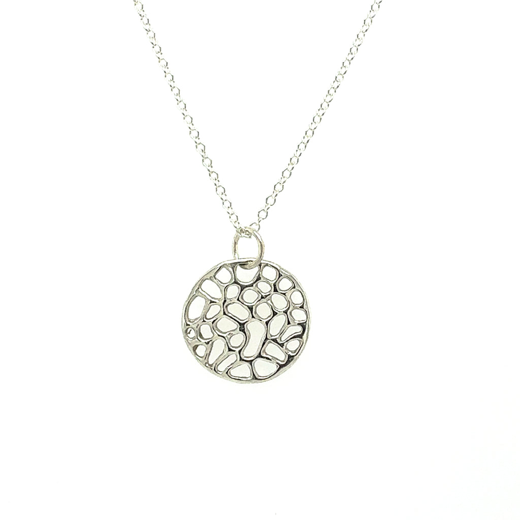 Small Sea Fan Disc Necklace