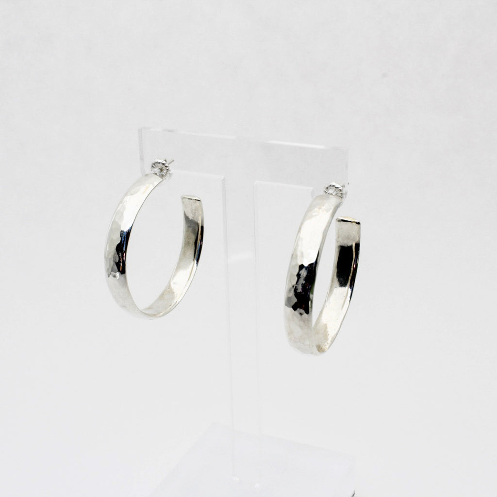 Big Mama Hammered Hoop Earrings