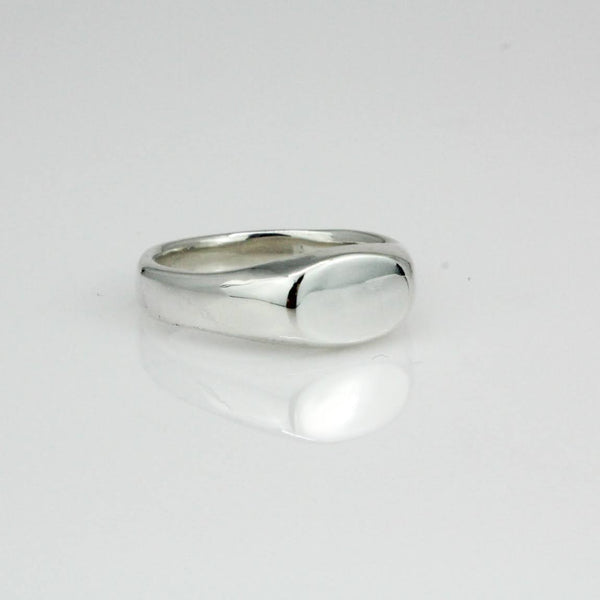 Narrow Oval Signet Ring