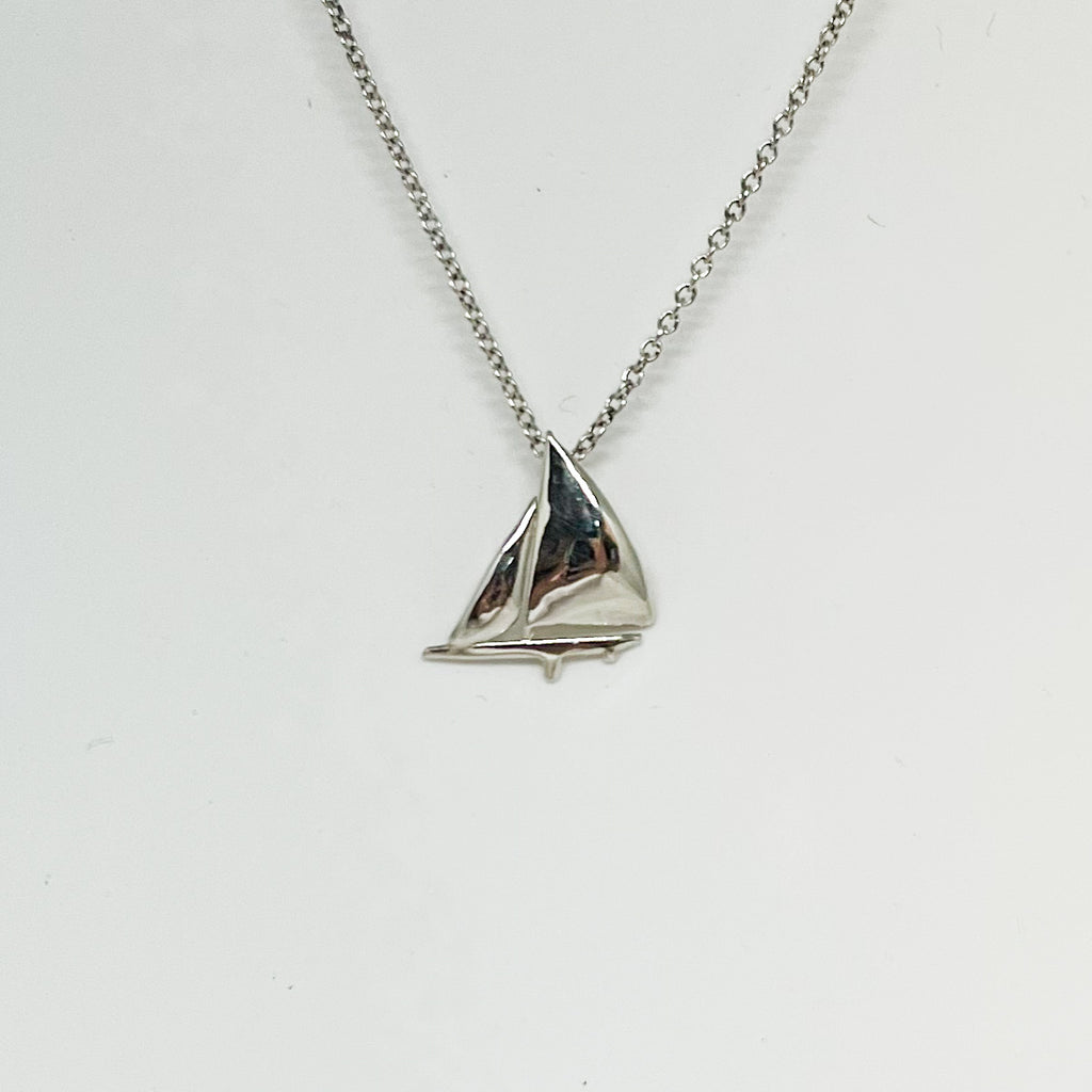E Scow Sailboat Necklace