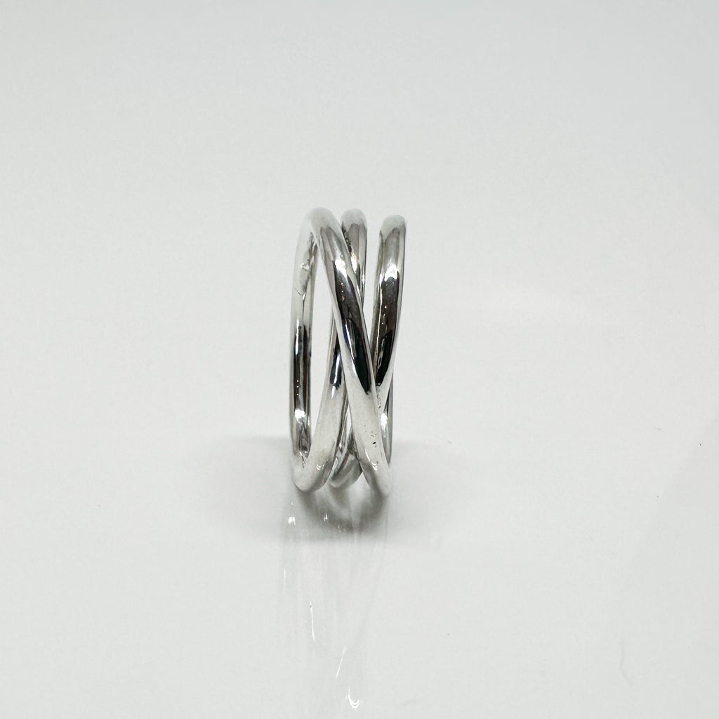 Silver Coil Infinity Ring