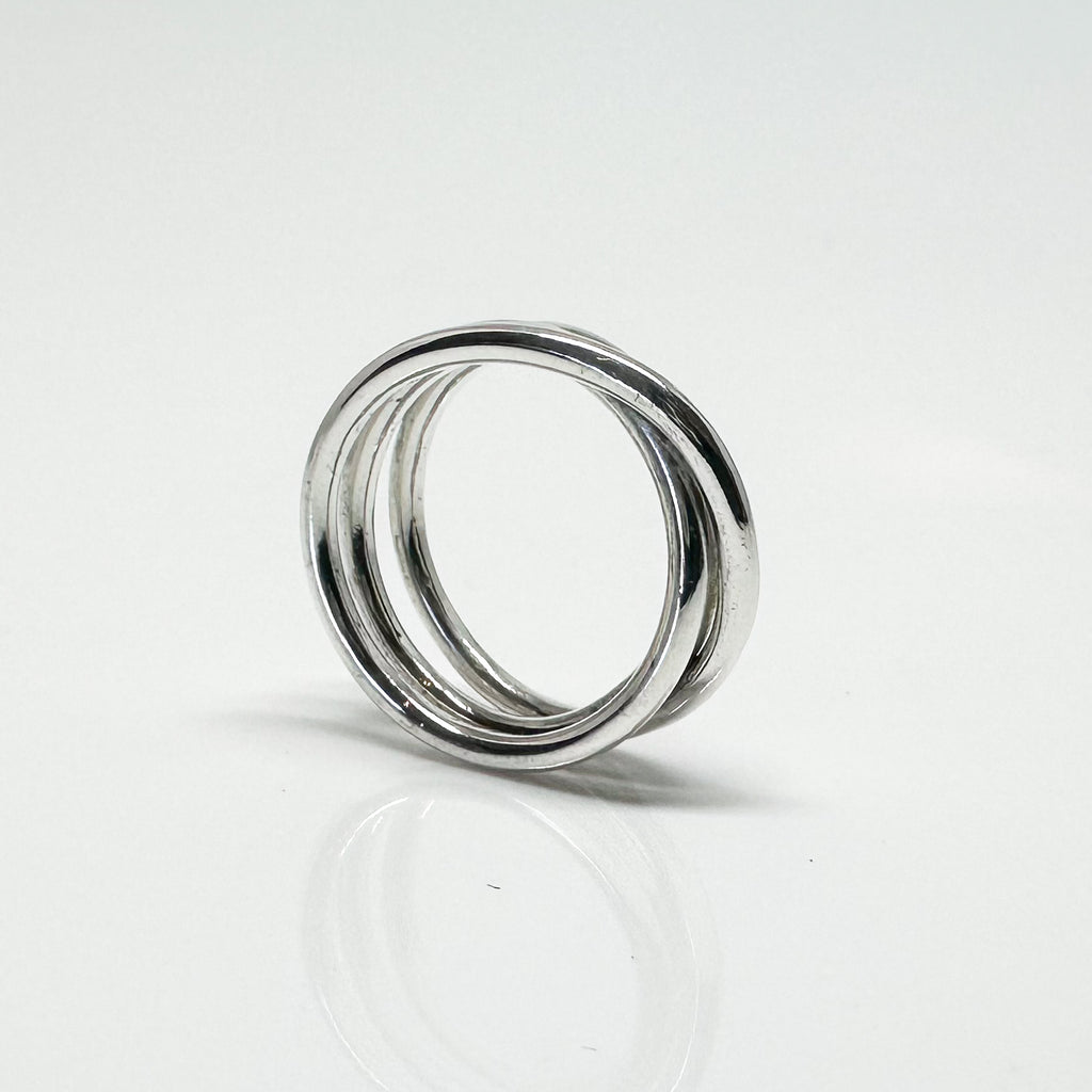 Silver Coil Infinity Ring