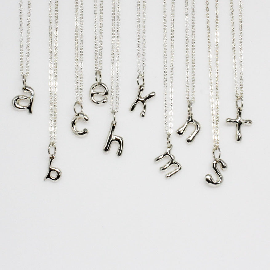 Bubble Initial Pendants