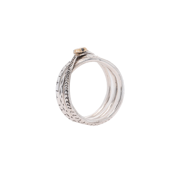 Triple Wrap Ouroboros Ring