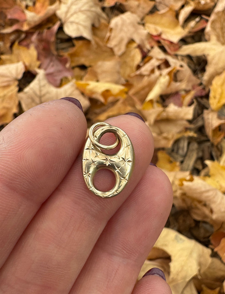 Gold Stardust Mariner Pendant