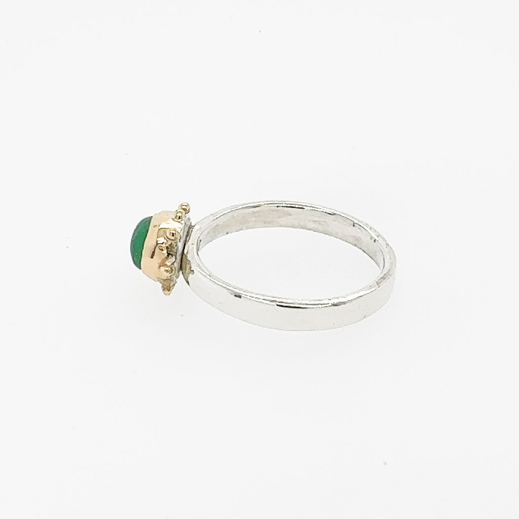Emerald Oval Beach Bauble Ring