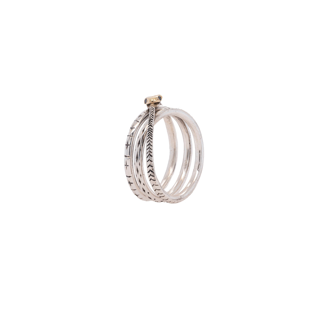 Triple Wrap Ouroboros Ring