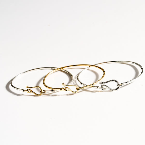 Golden Chevron Hook Bracelet