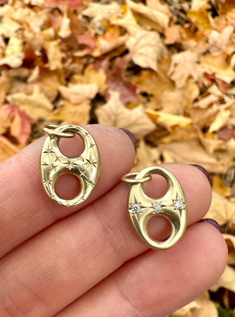 Gold Stardust Mariner Pendant