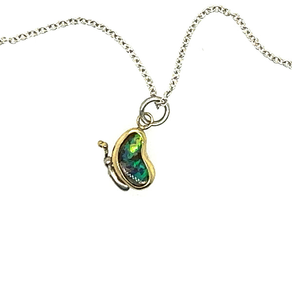 Butterfly Boulder Opal Pendant