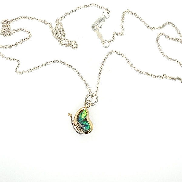 Butterfly Boulder Opal Pendant