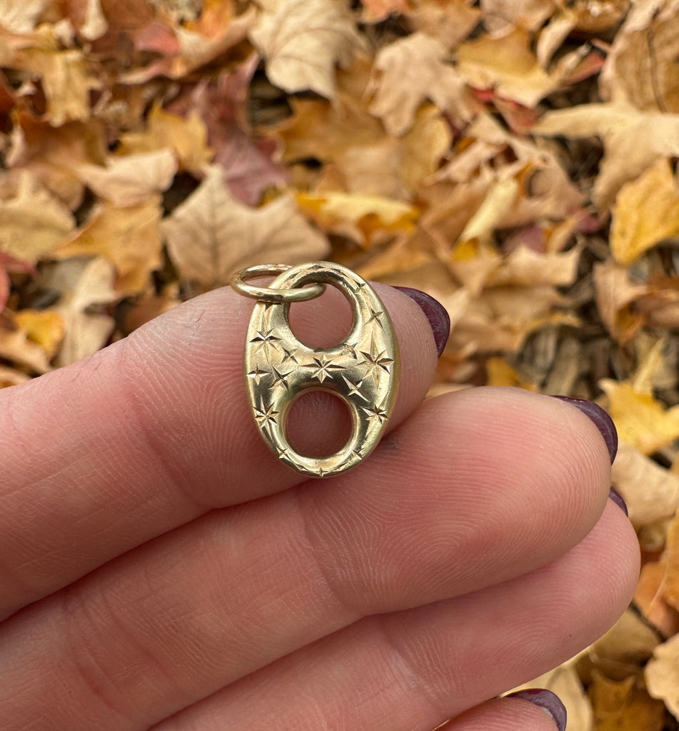 Gold Stardust Mariner Pendant