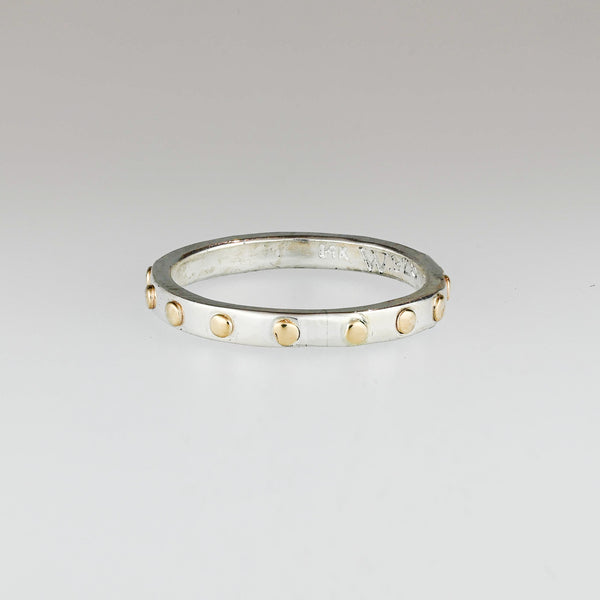 Double Dot Skinny Stack Ring