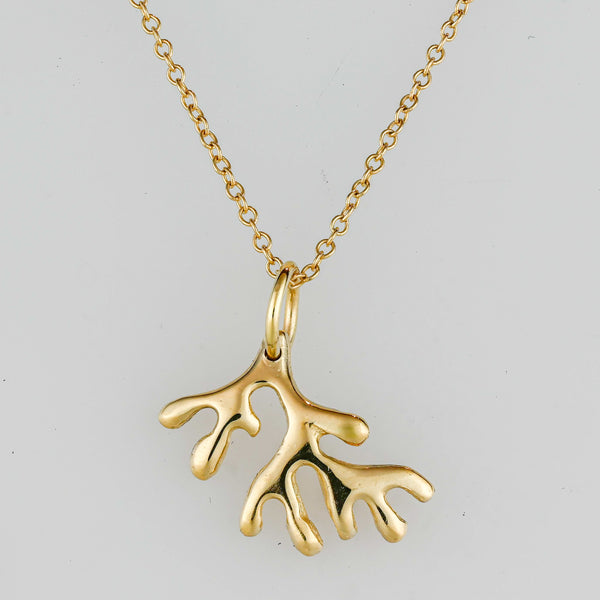 14k Coral branch