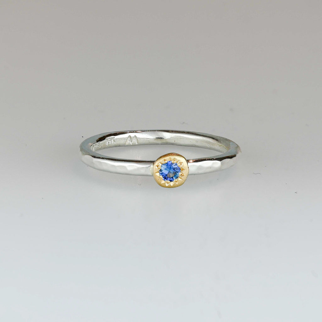 Blue Sapphire Starburst Stacker