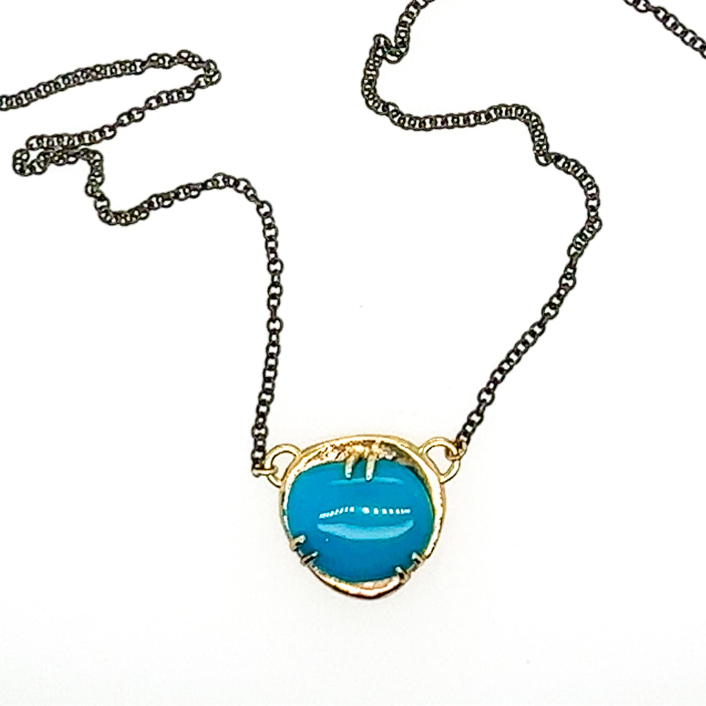Sleeping Beauty Turquoise Chateau Necklace