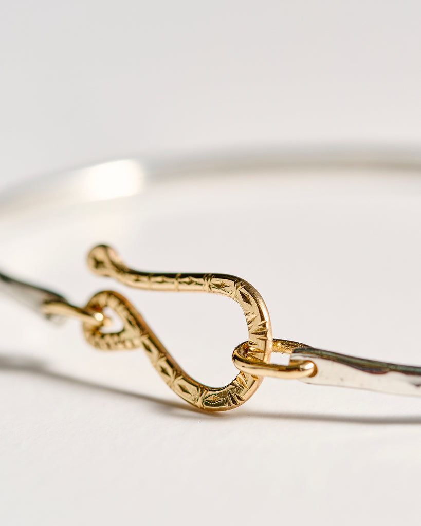 Golden Chevron Hook Bracelet