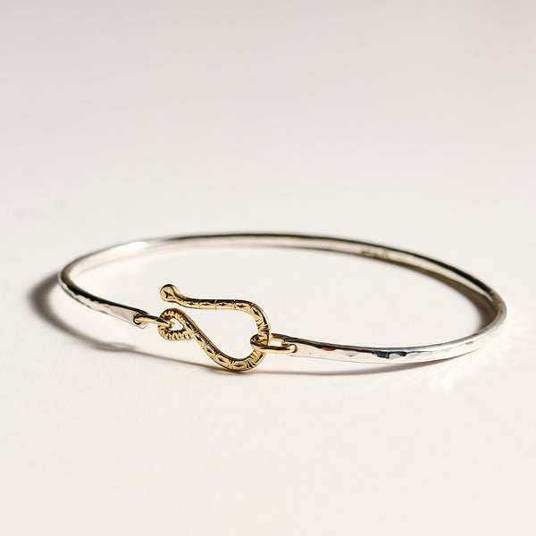 Golden Chevron Hook Bracelet