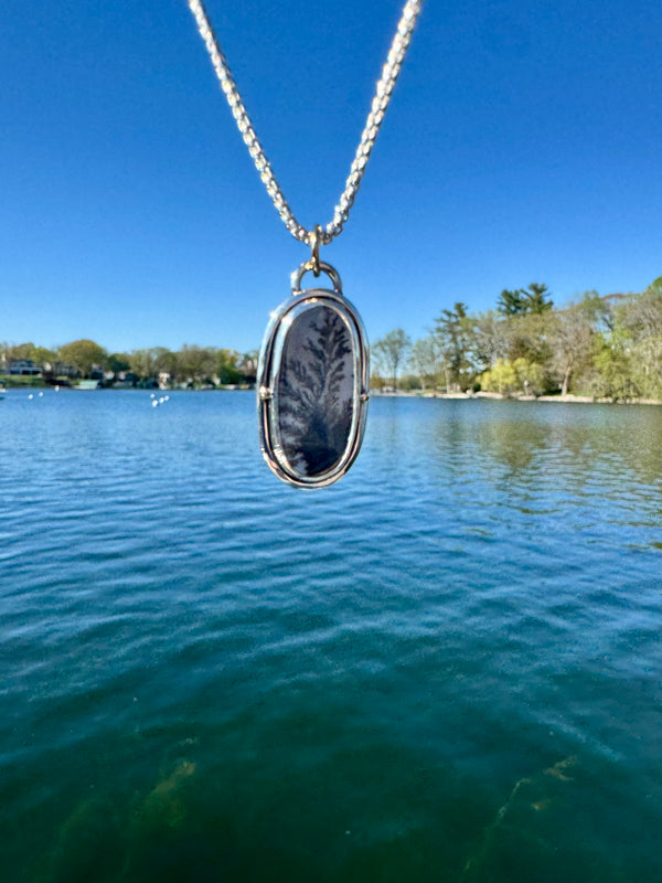 Dendritic Agate Pendant