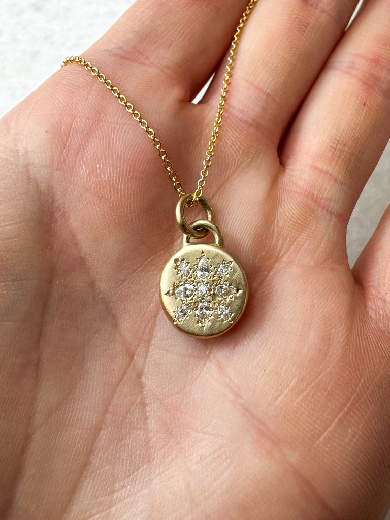 Diamond Snowflake Pendant