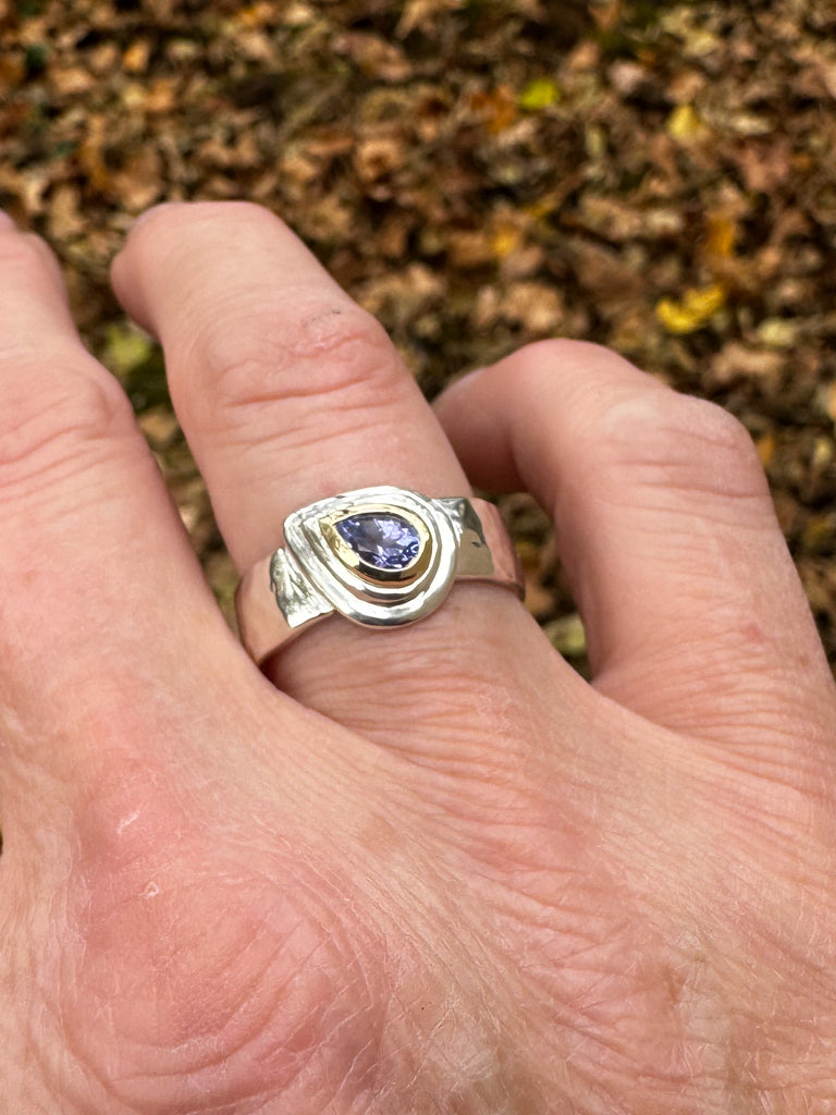Tanzanite Cascade Ring