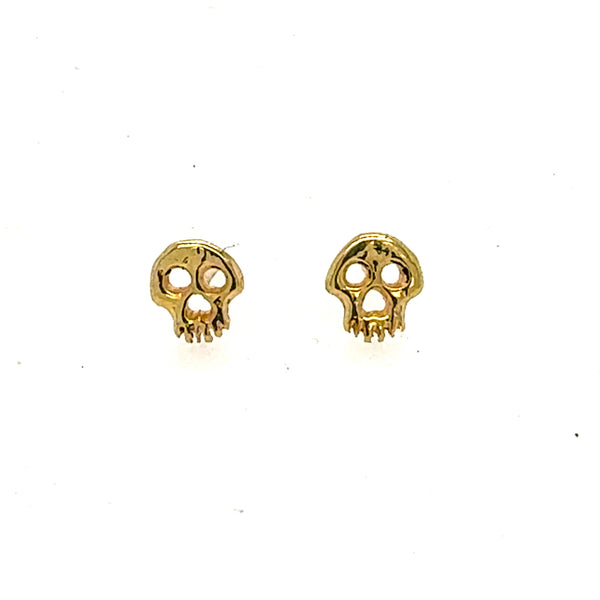 14k Skull Studs