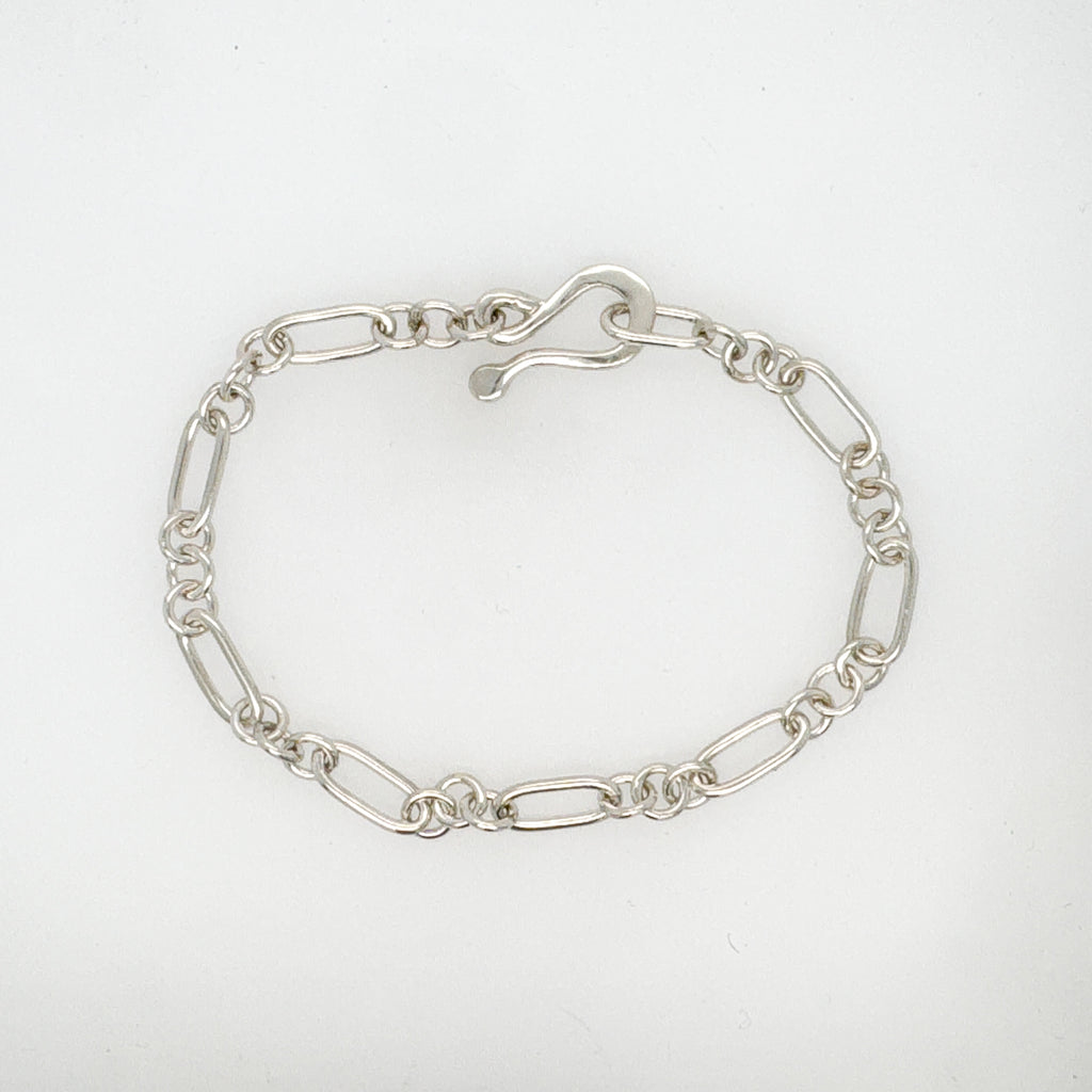 Sterling Trombone Link Bracelet