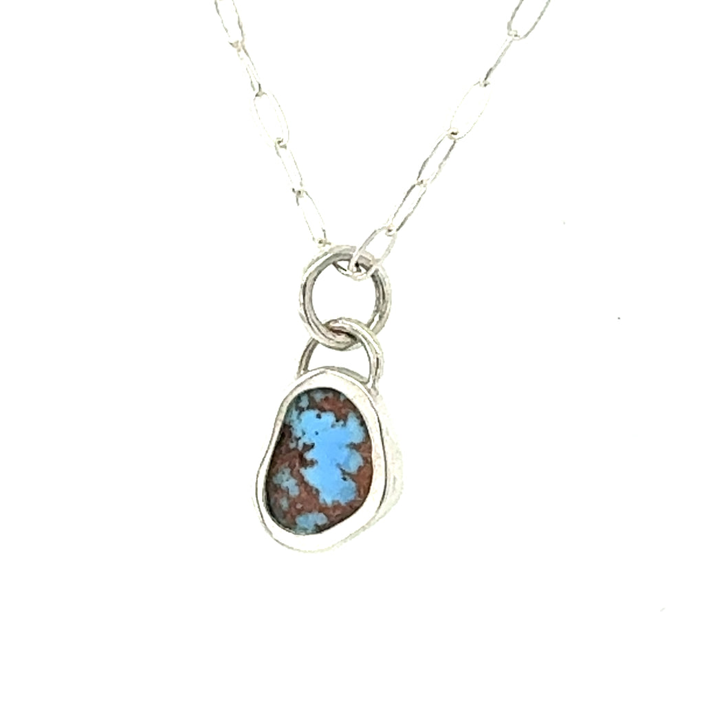 Golden Hills Turquoise Slice Necklace