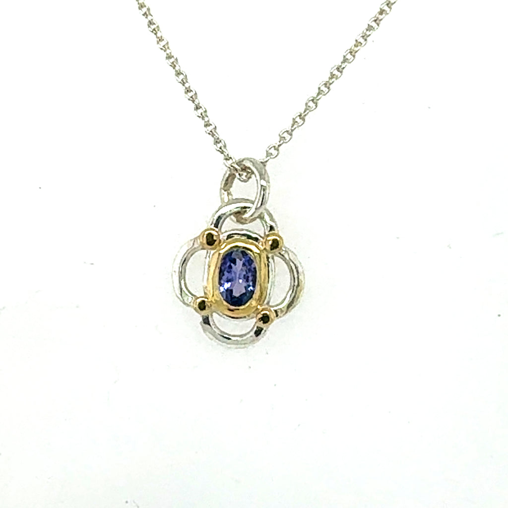 Tanzanite Clover Necklace