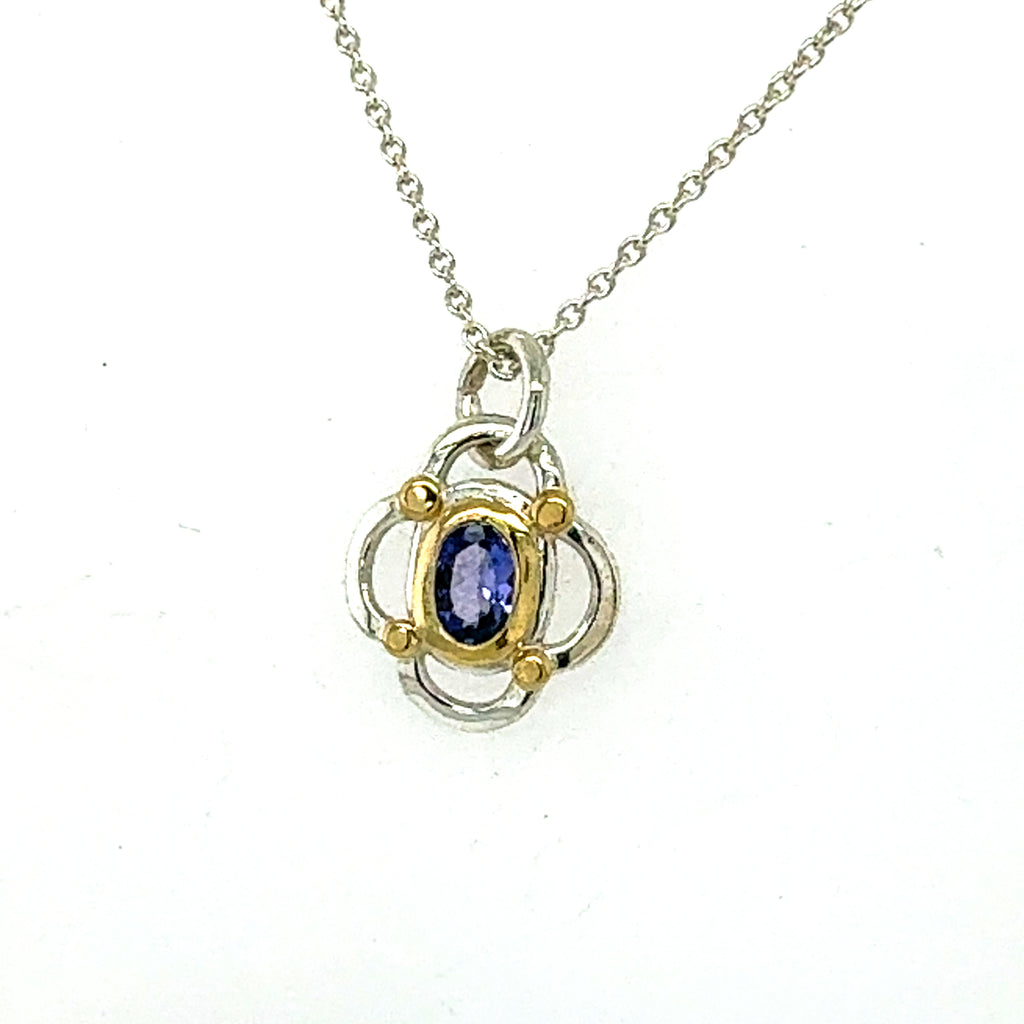 Tanzanite Clover Necklace