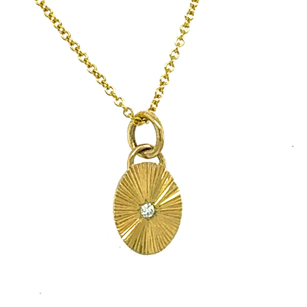 Diamond Sun Beam Pendant