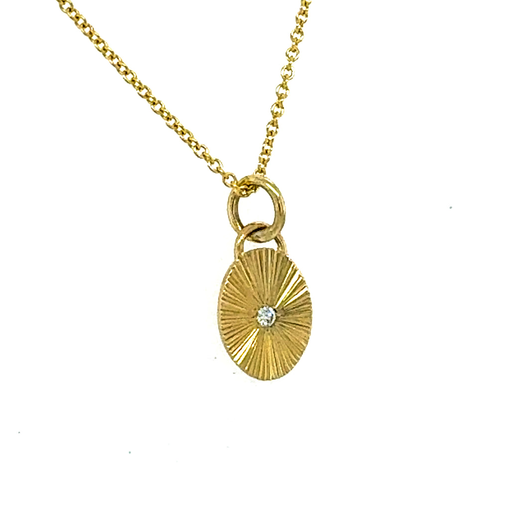 Diamond Sun Beam Pendant