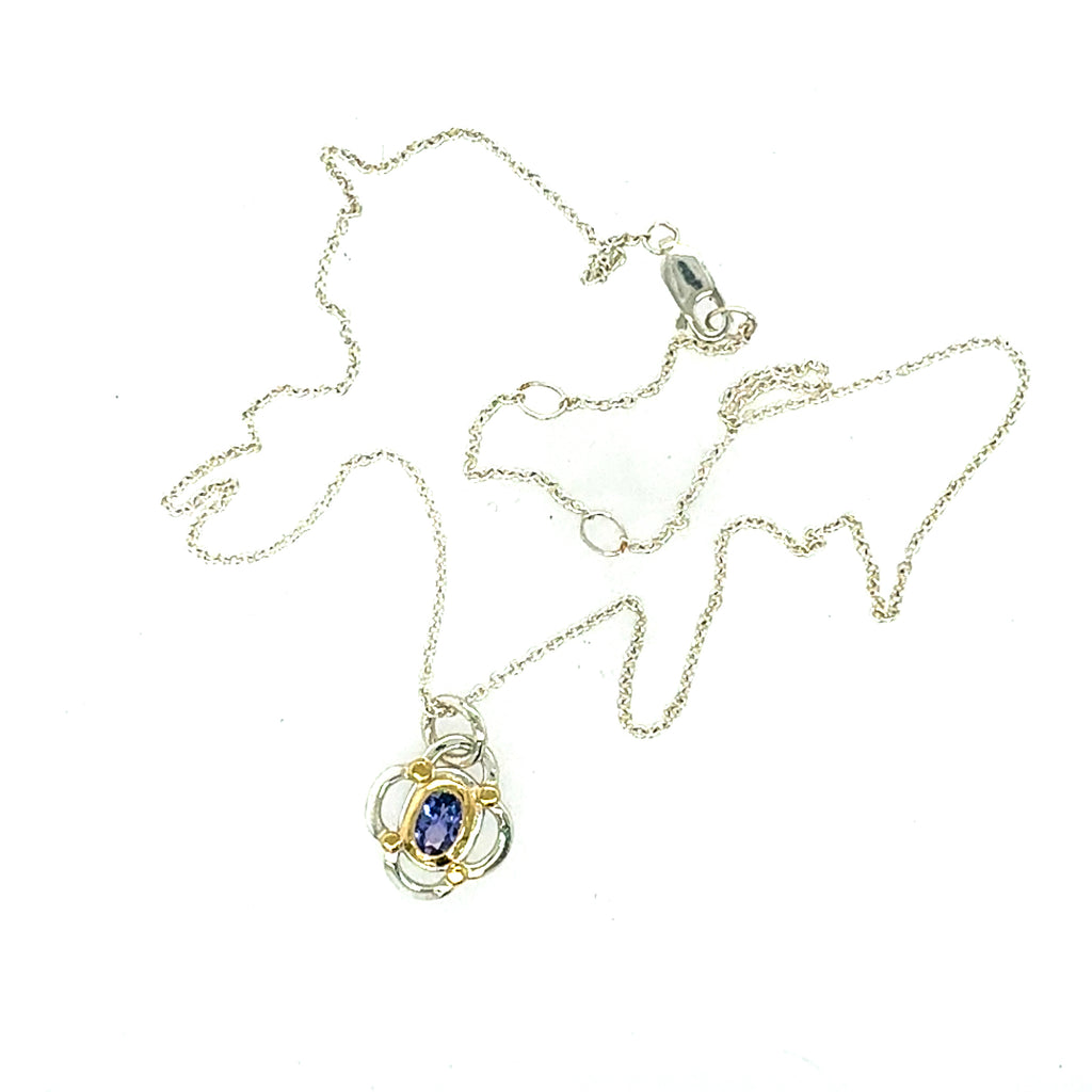 Tanzanite Clover Necklace