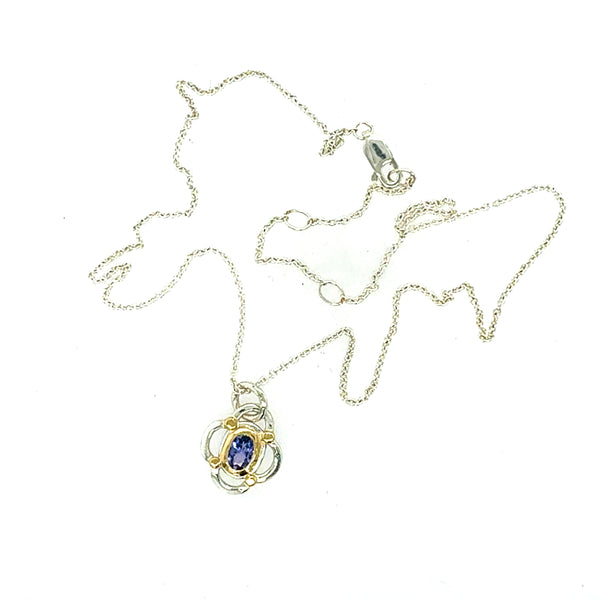 Tanzanite Clover Necklace
