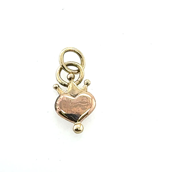 14k Royal Heart Pendant