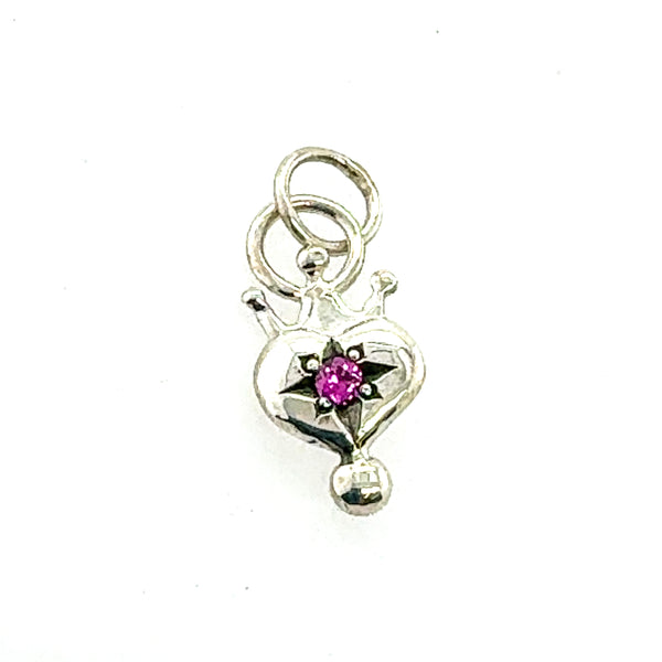 Pink Sapphire Royal Heart Pendant