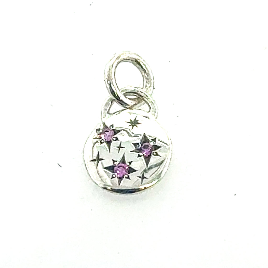 Pink Sapphire Starburst Disc