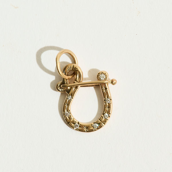 14k Diamond Charm holder