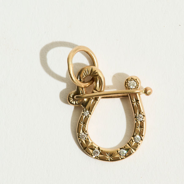 14k Diamond Charm holder