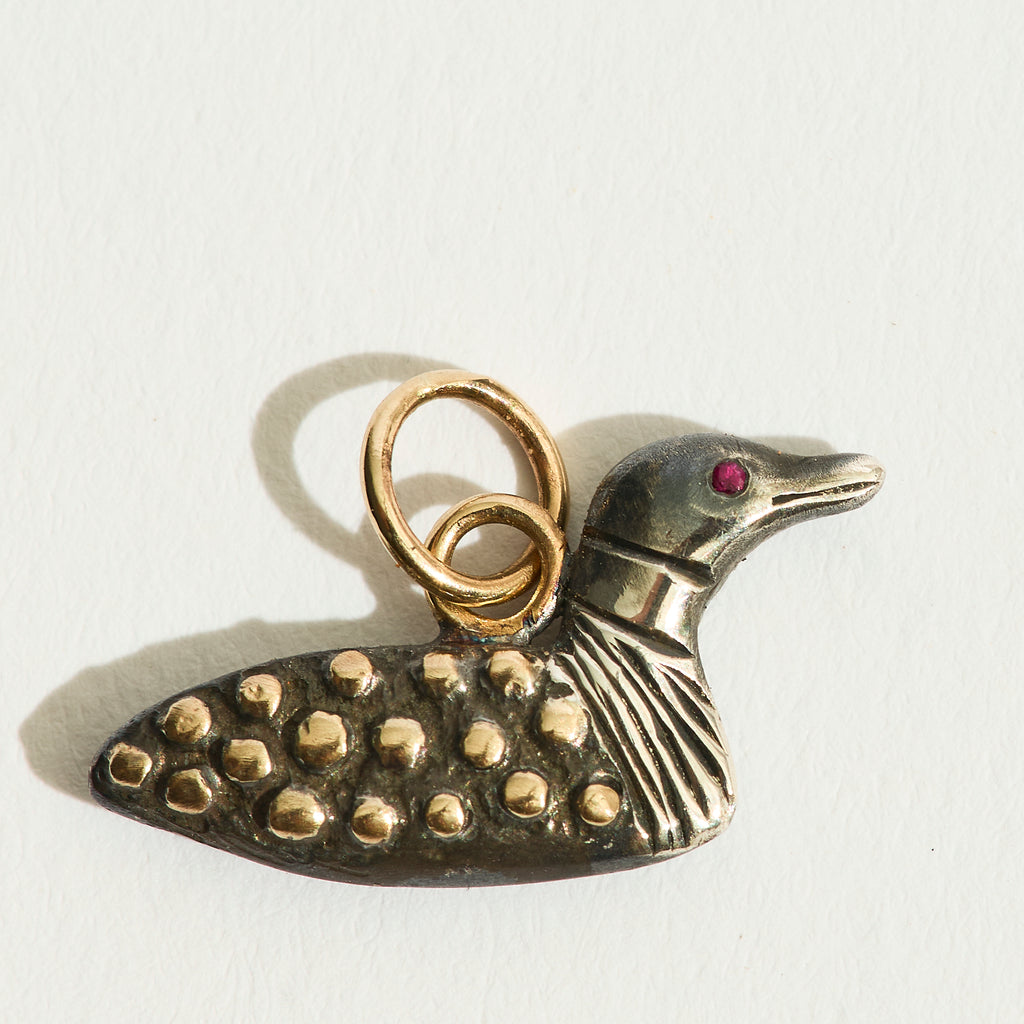 Ruby Loon Pendant