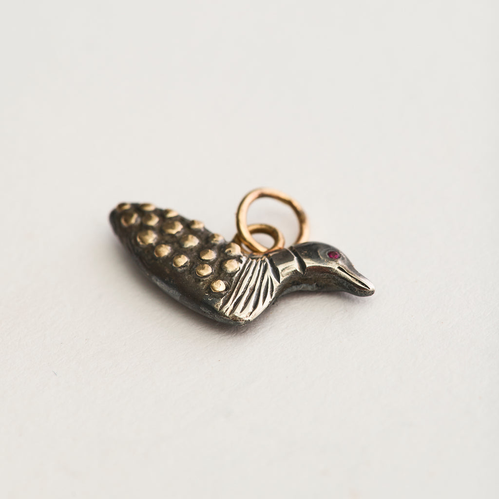 Ruby Loon Pendant