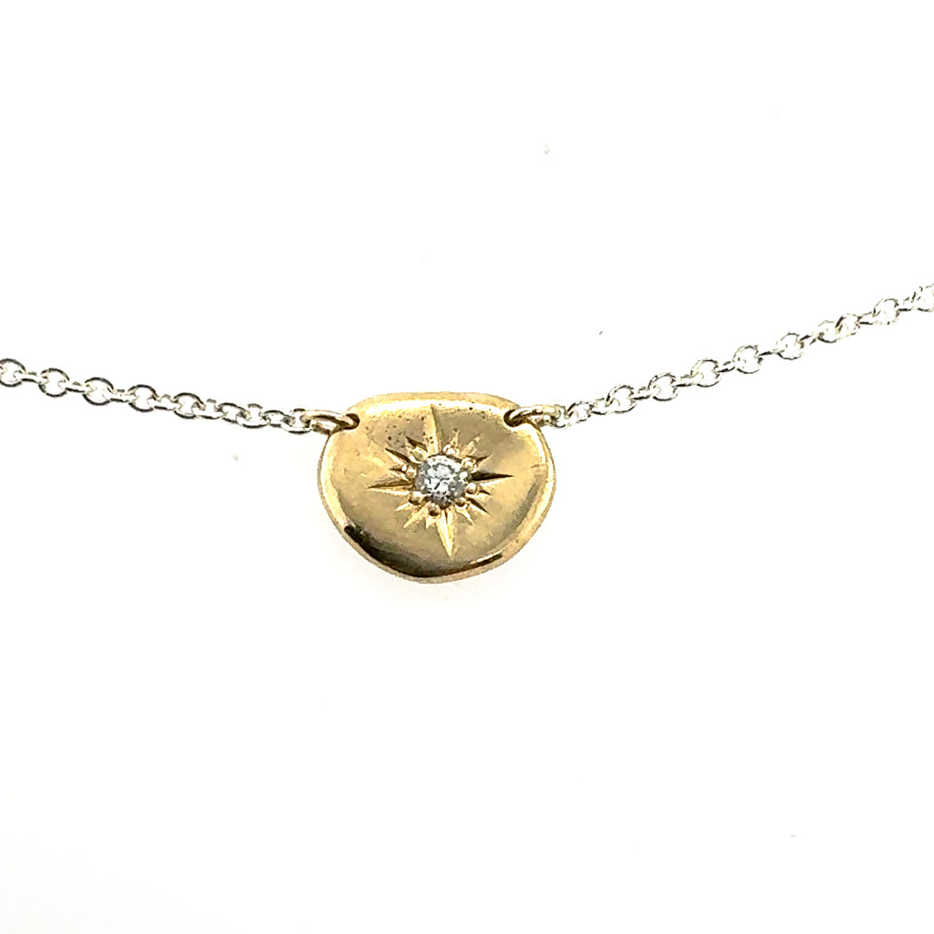 Small Diamond Starburst Pendant