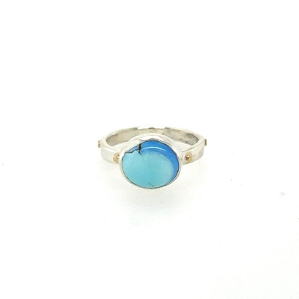 Golden Hills Turquoise Oval Stack Ring