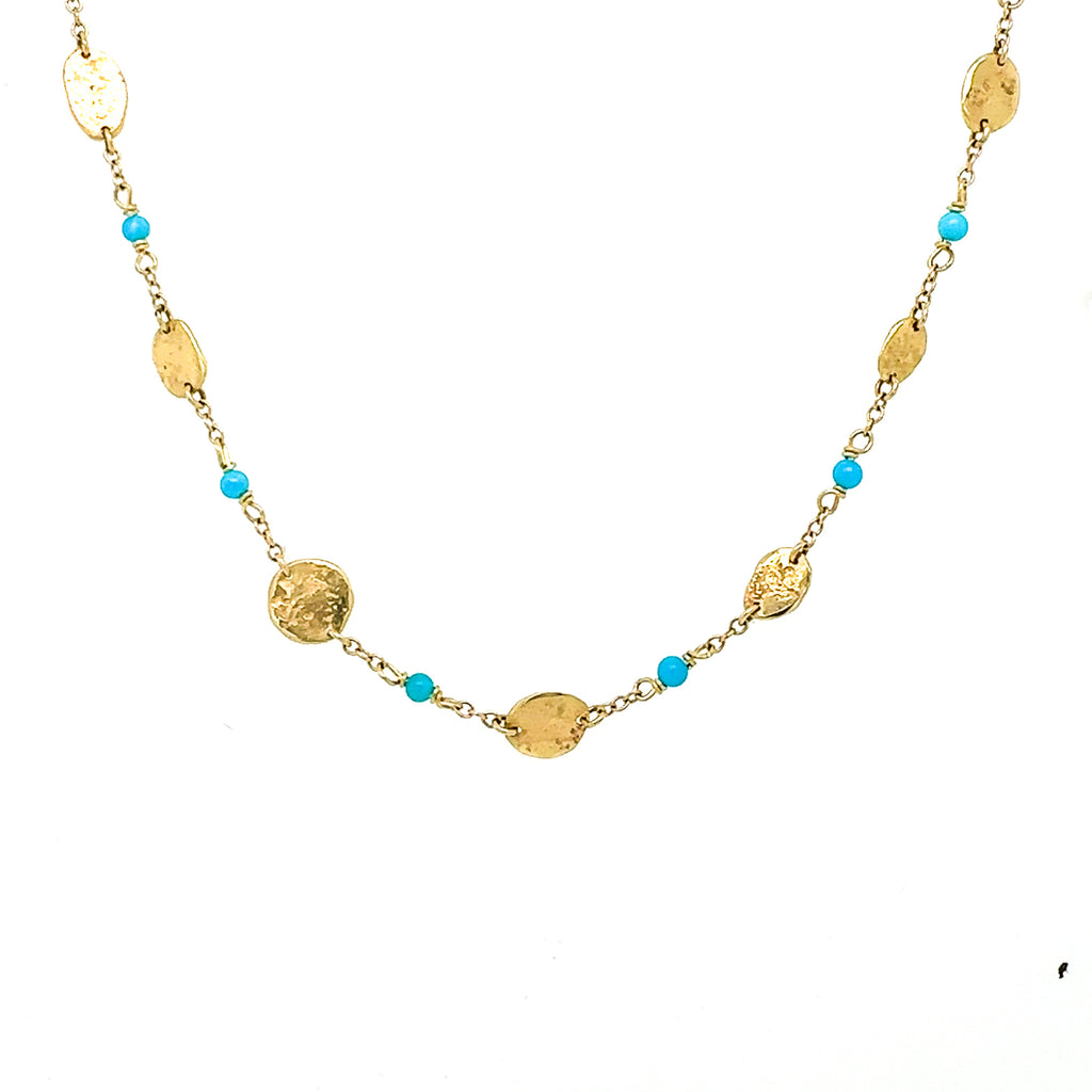 Turquoise Chateau Station Necklace